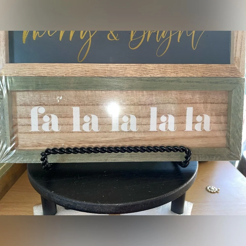 Target Christmas Holiday Wooden Signs